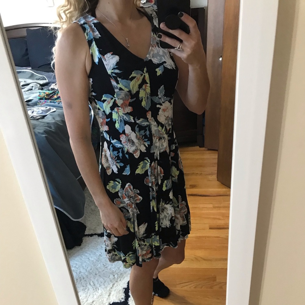 Floral Loose-Fitted Dress